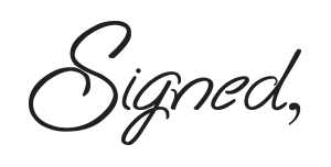 Signed Png Hd Image (indigo, gray, white, black, lavender)