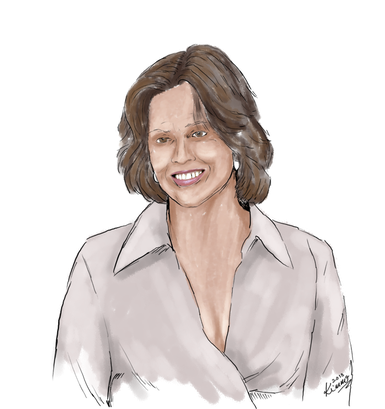 Sigourney Weaver Png Photo (black, silver, beige)