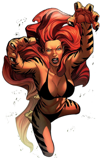 Tigra Marvel Png File (black)