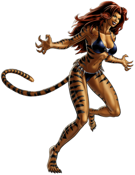 Tigra Marvel Png Hd Isolated (black)