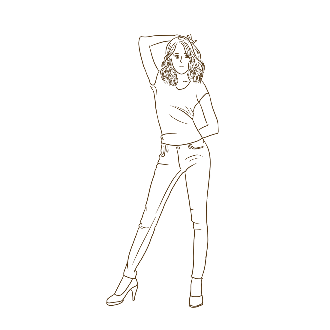 Figure Drawing Art Png Hd Isolated (black)