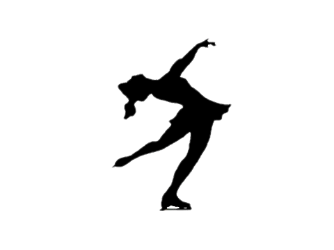 Figure Skating Png File (white, lavender, black)