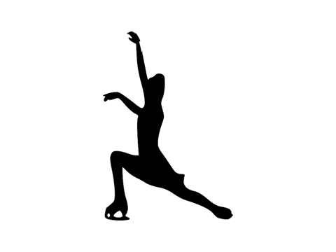 Figure Skating Png Image (white, lavender, black)