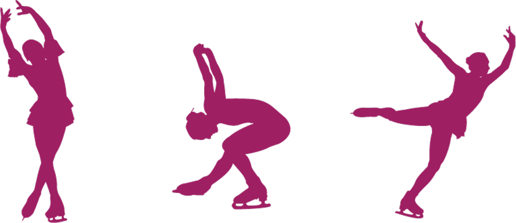 Figure Skating Png Transparent Image (purple, black)