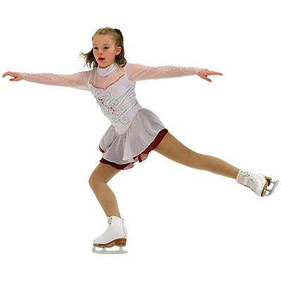 Figure Skating Png Transparent Picture (white, pink, gray, silver)