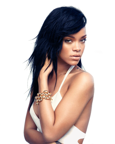 Rihanna Png Transparent Image (black, white)