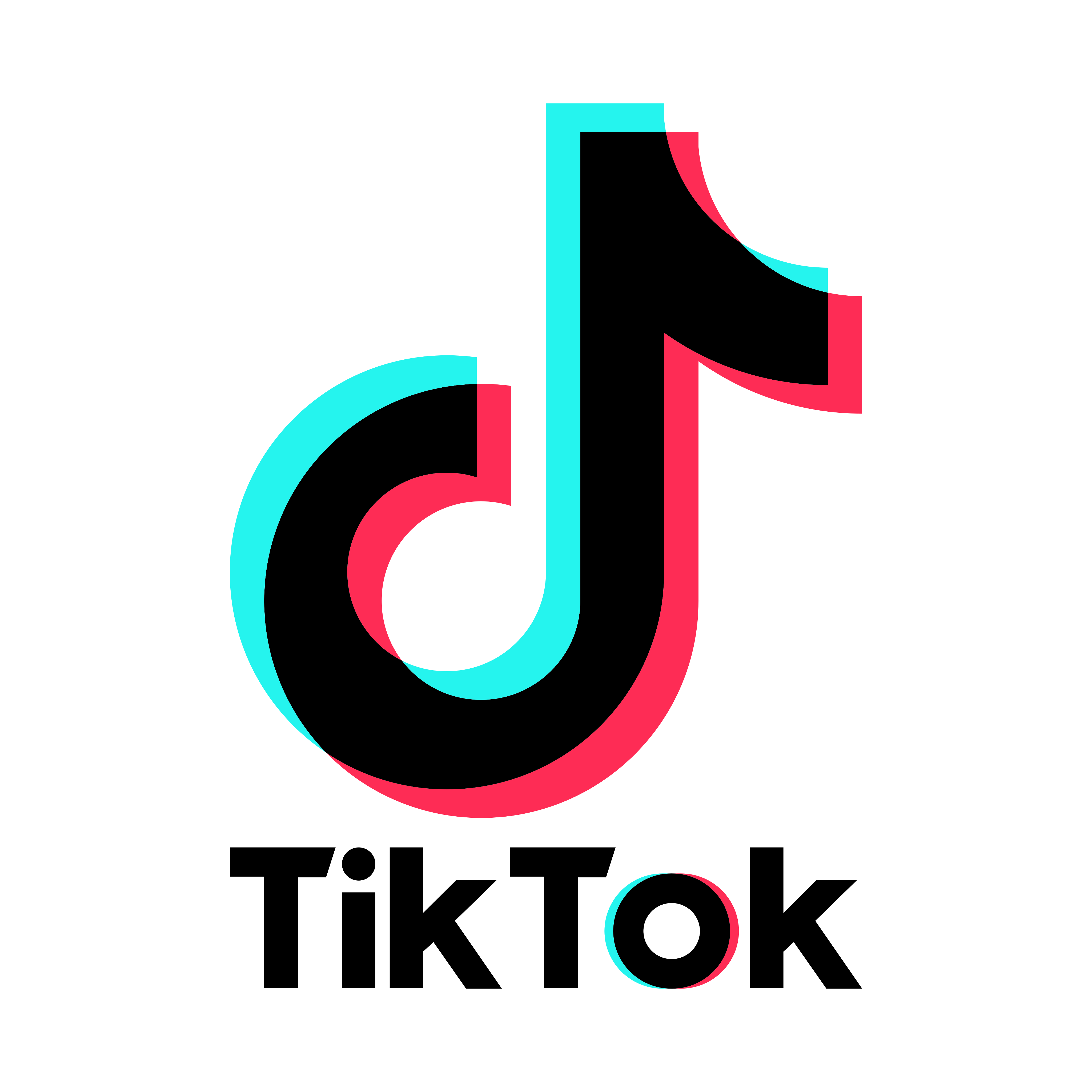 Tiktok Logo Png Clipart (greenish blue, black, salmon)