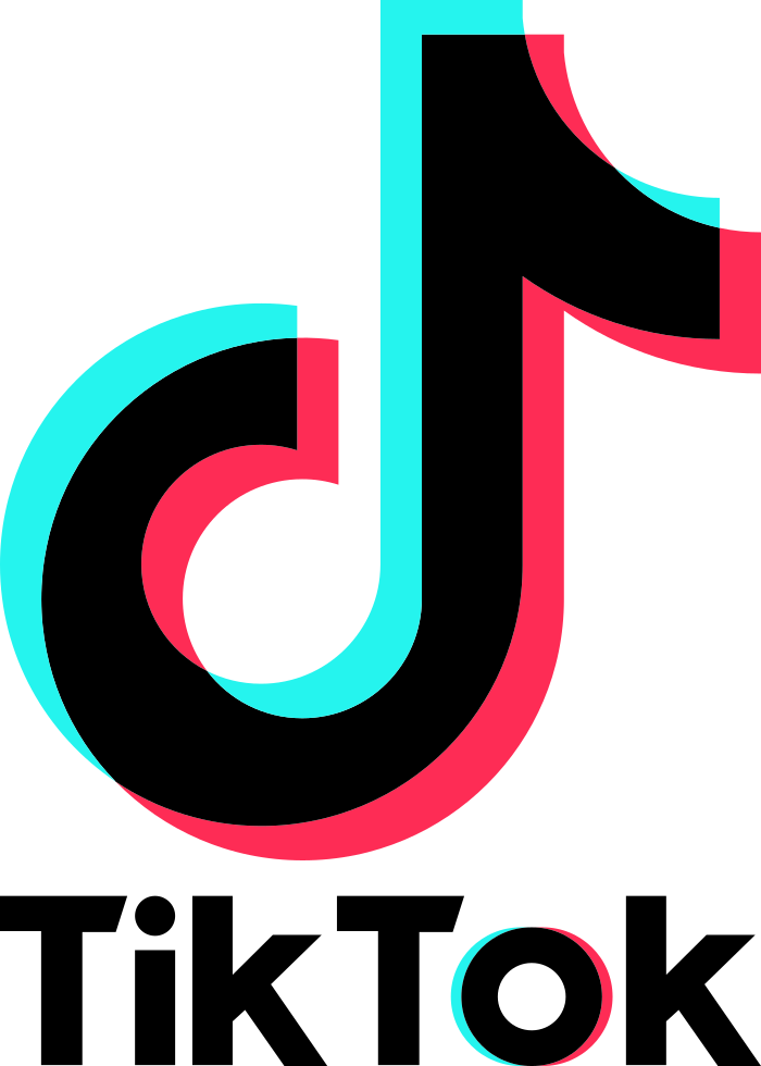 Tiktok Logo Png Cutout (greenish blue, teal, black, salmon)