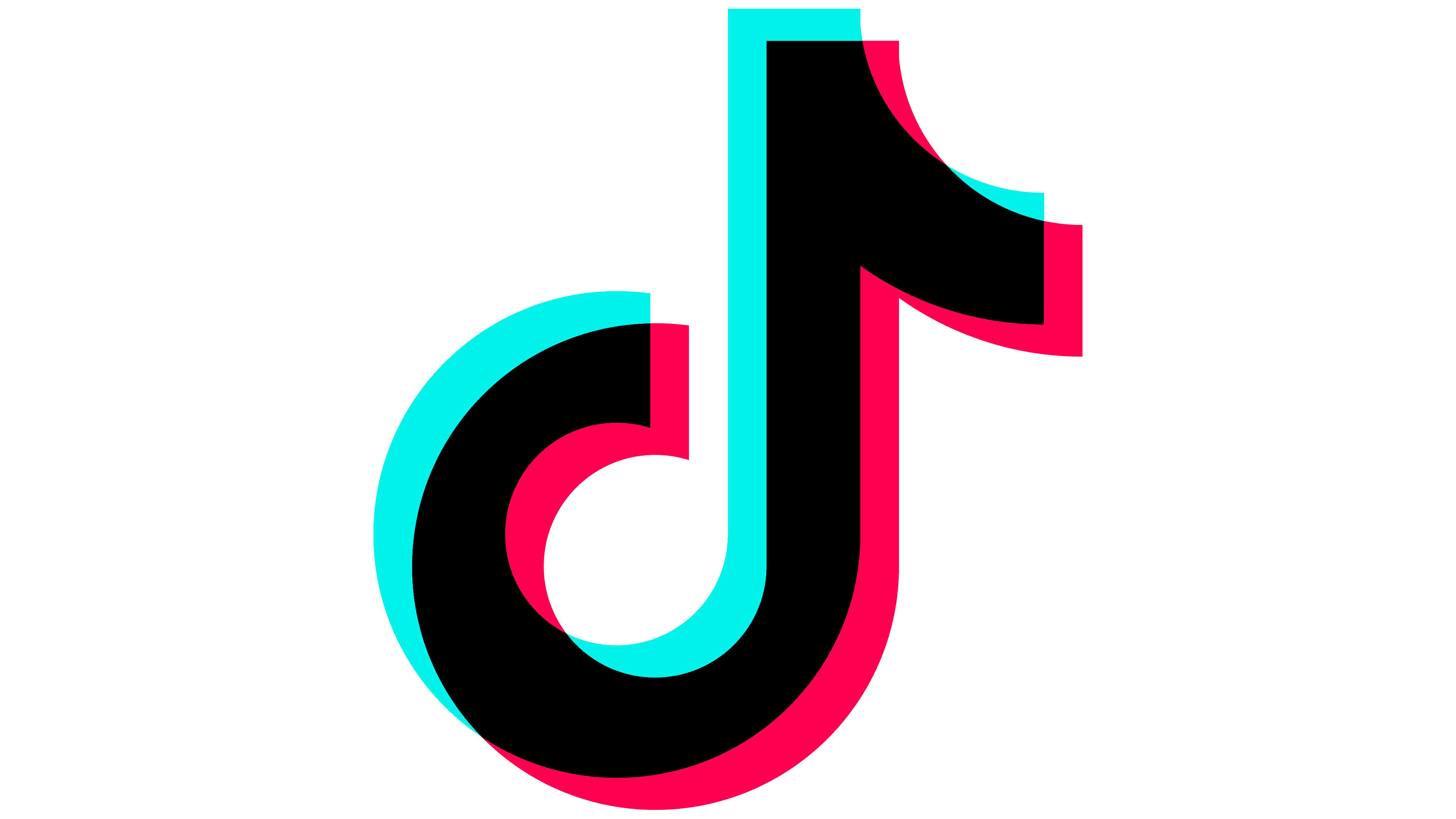 Tiktok Logo Png Free Image (teal, gray, black, red, greenish blue)