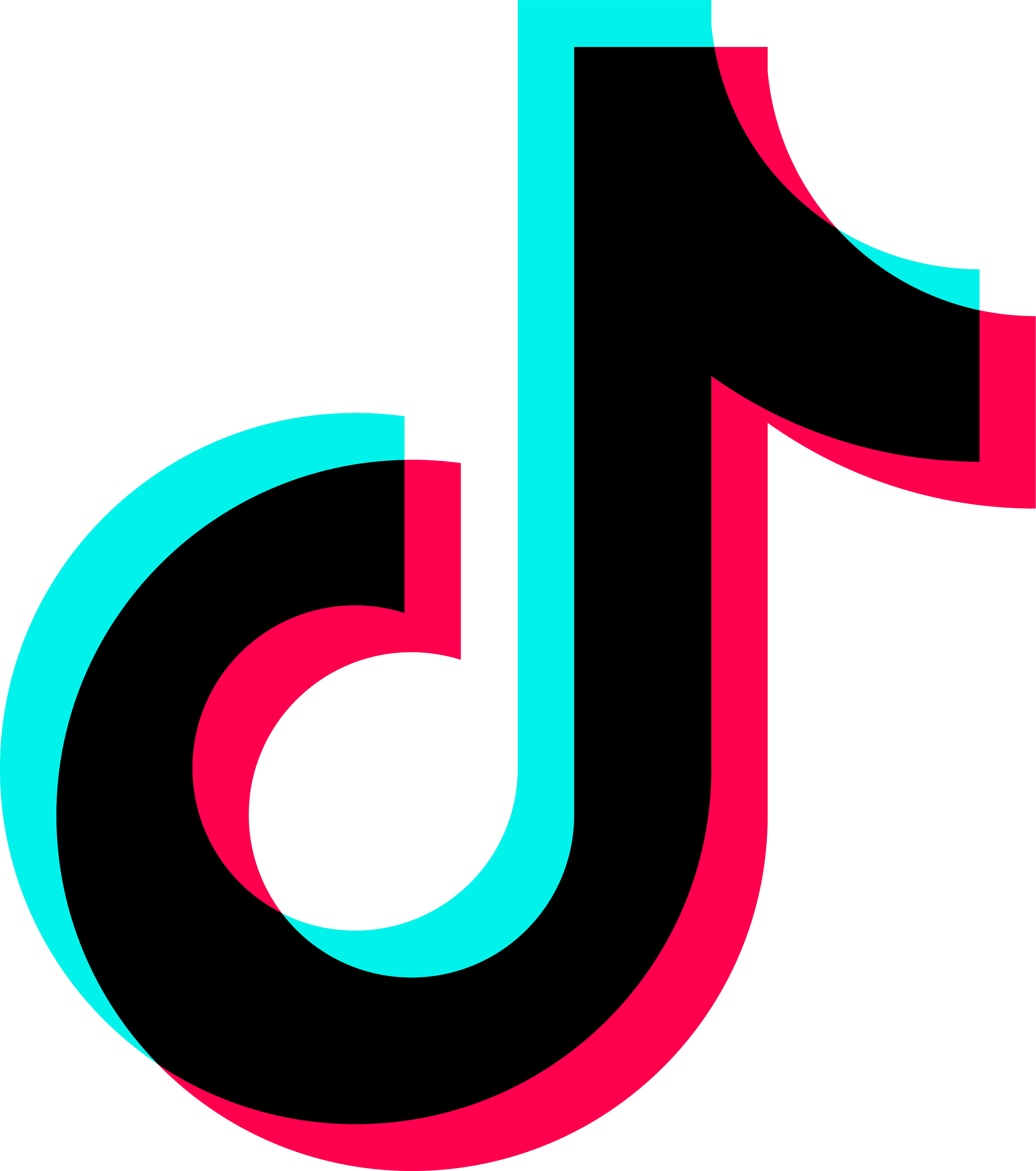 Tiktok Logo Png Hd Image (teal, white, black, red, greenish blue)