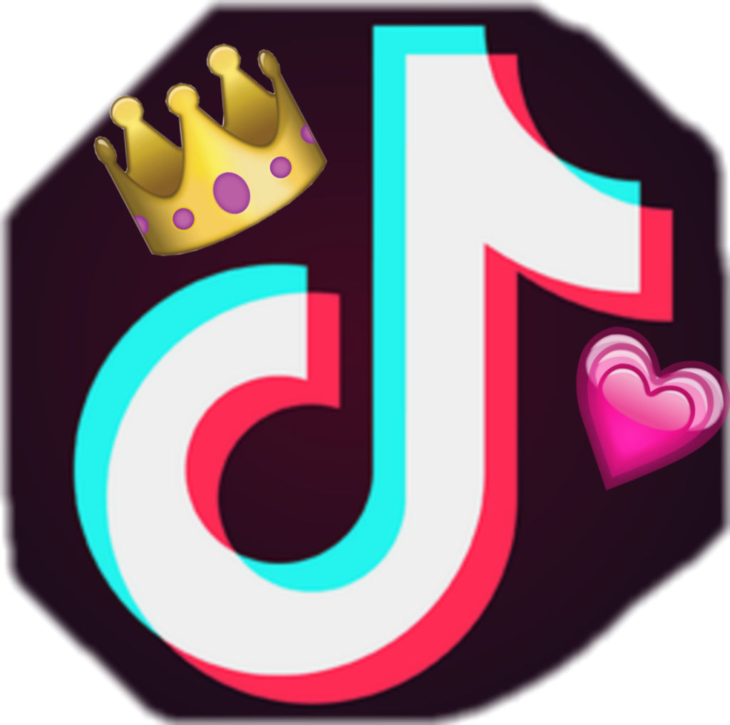 Tiktok Logo Png Images (greenish blue, black, salmon, lavender)