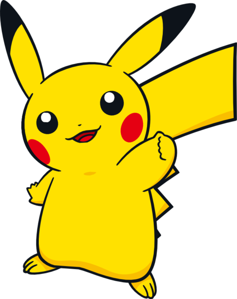 Pikachu Png Clipart (black, gold)