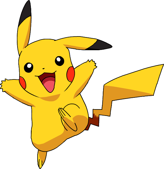 Pikachu Png File (white, orange, chocolate, black, gold)