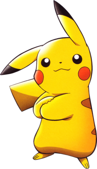 Pikachu Png Photo (black, gold)