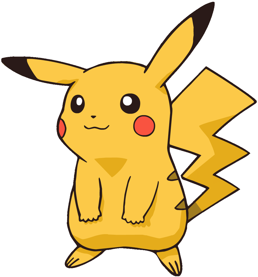 Pikachu Png Photos (black, gold, orange)