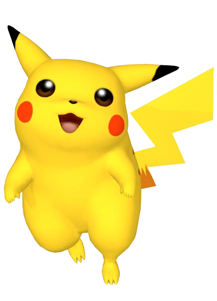 Pikachu Png Pic (white, yellow, gold)