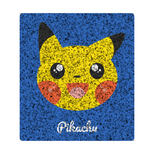 Pikachu Free Png Icon (white, black, teal)