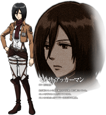 Mikasa Ackerman Png File (black)