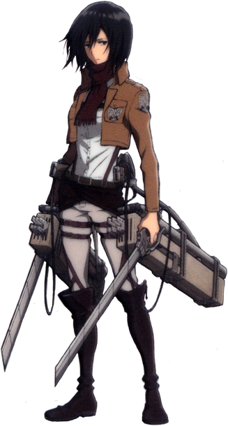 Mikasa Png Transparent Image (black)