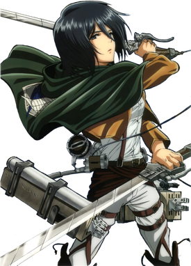 Mikasa Transparent Png (white, black)