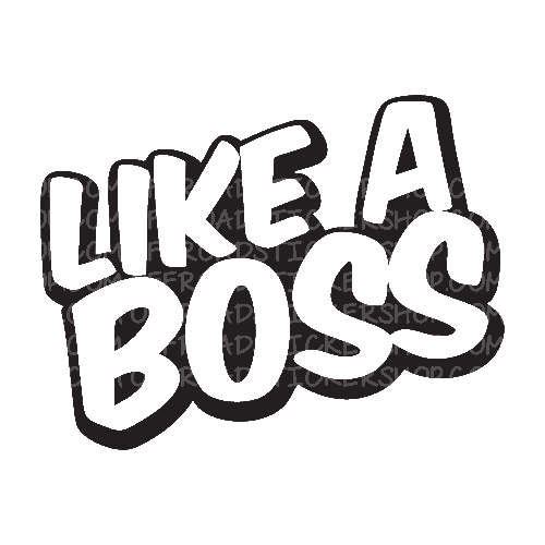 Like A Boss Png Clipart (white, black)