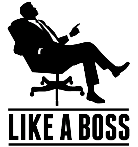 Like A Boss Transparent Background (gray, silver, lavender, black, white)