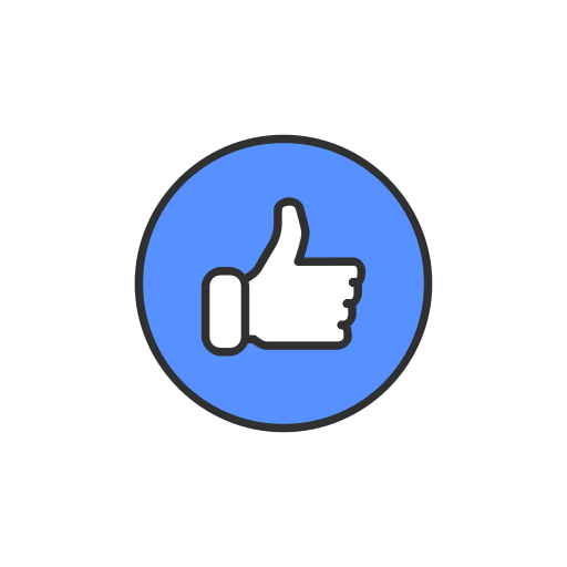 Like Button Png Free Image (black, lavender, silver, white)