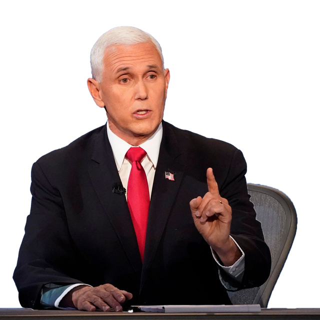 Mike Pence Transparent Background (black)