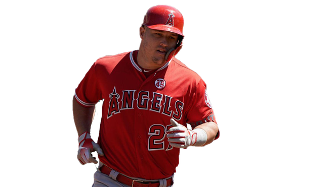 Mike Trout Png Image (maroon, black)