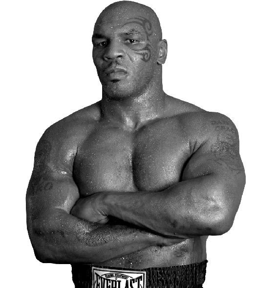 Mike Tyson Png Image (indigo, gray, black)