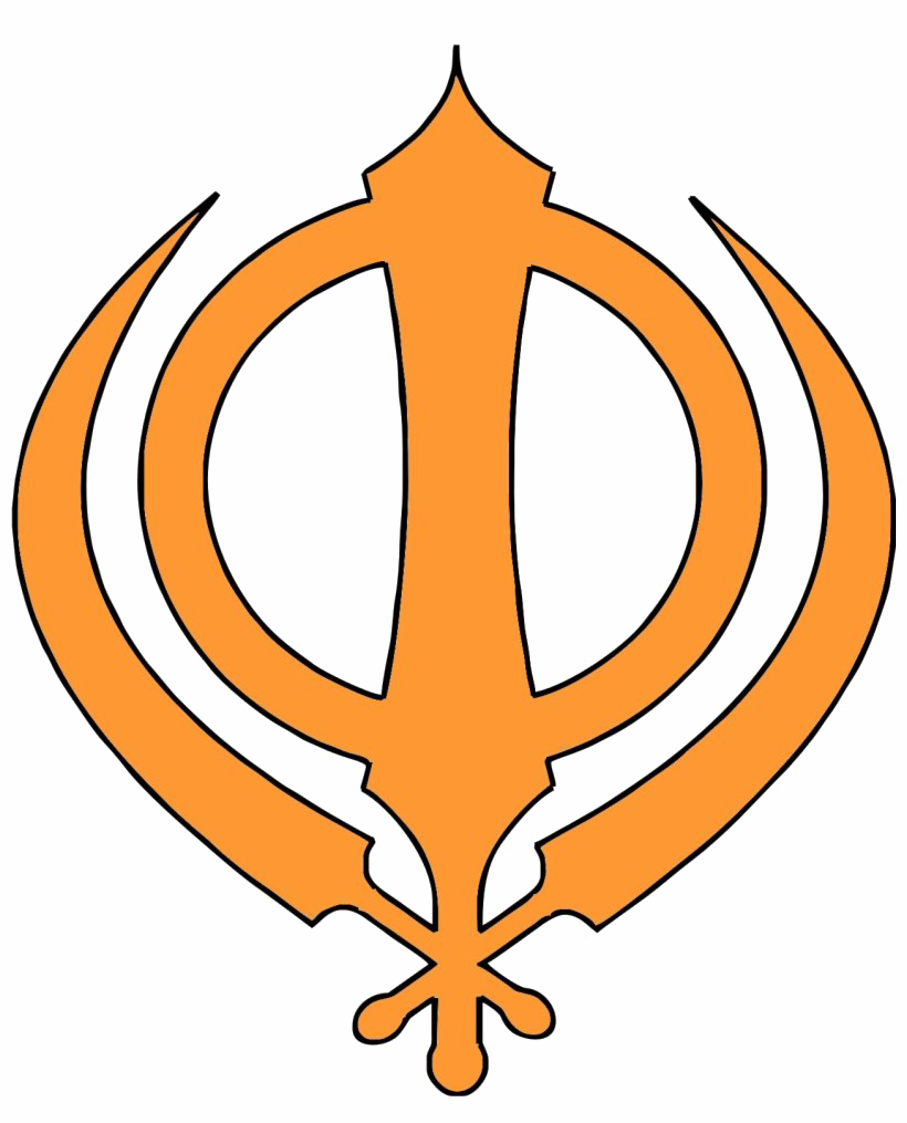 Sikhism Khanda Png Pic (orange, white)