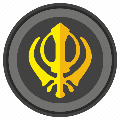 Sikhism Khanda Png (indigo, black, gray)