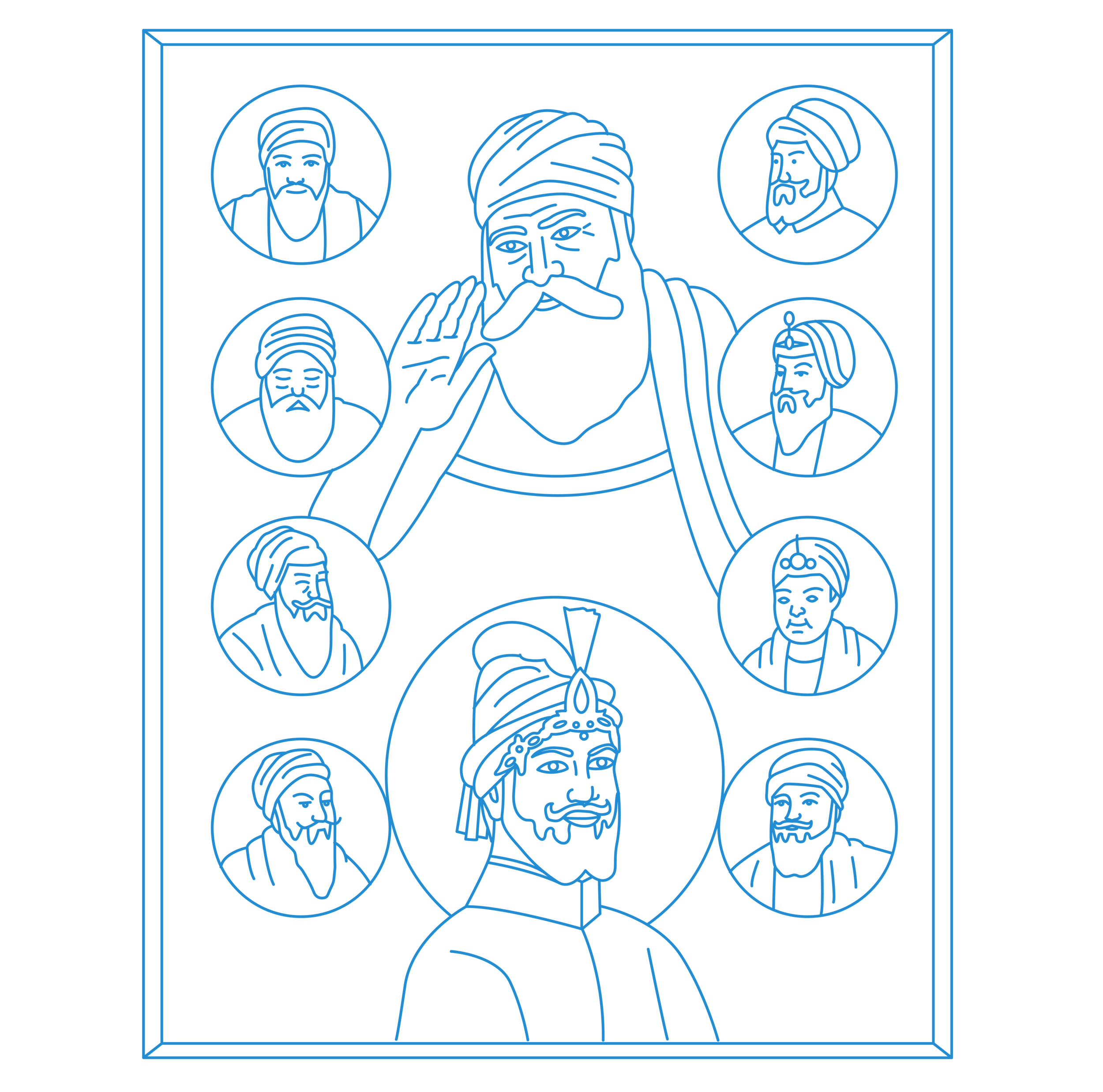 Sikhism Religion Png Image (black, navy)