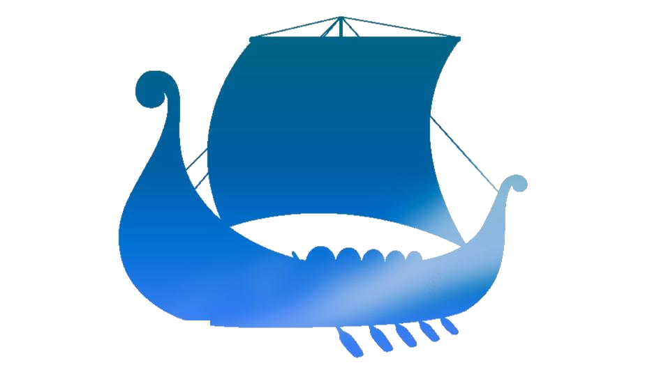 Viking Png Image (teal, white)