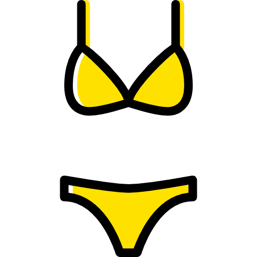 Bikini Png Free Image (gold, black, lavender, white)