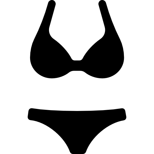 Bikini Png Photos (white, lavender, black, silver)