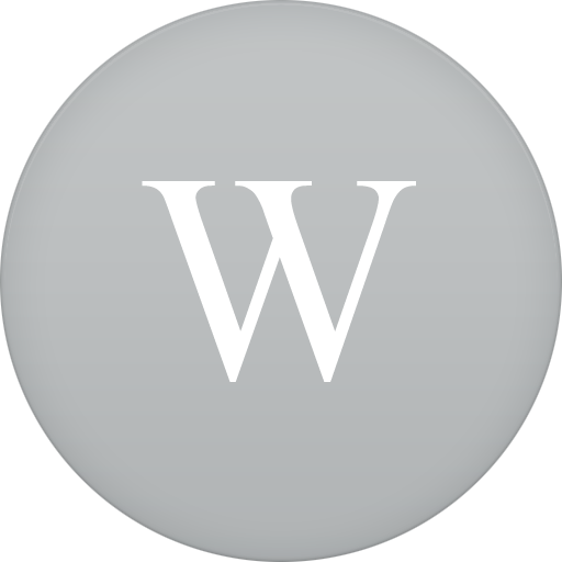 Wikipedia Free Transparent Png Icon Download (silver, black)