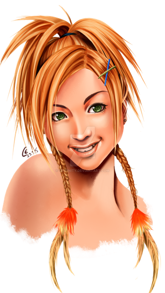 Rikku Png Photo (salmon, pink, black)