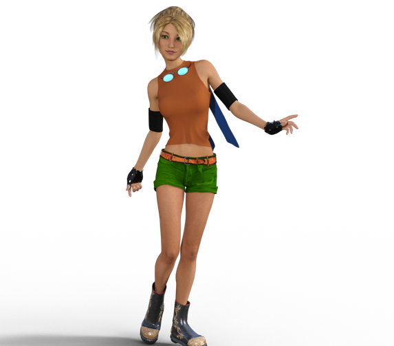 Rikku Png Pic (chocolate, olive, black)