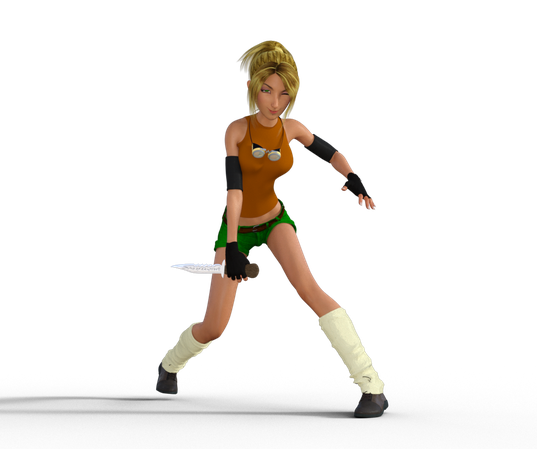 Rikku Png Transparent Picture (black, maroon)