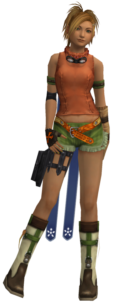 Rikku Transparent Png (black)