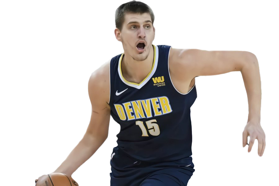 Nikola Jokic Png File (white, black)