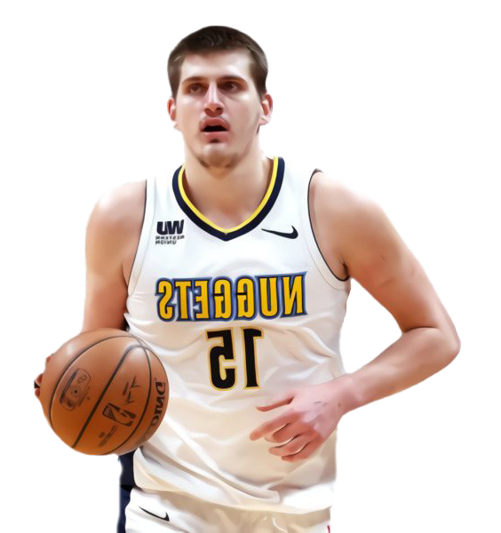 Nikola Jokic Transparent Png (white)