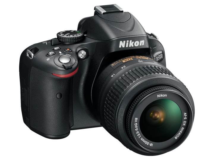 Nikon Film Camera Transparent Png (black)