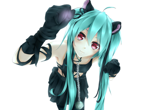 Miku Hatsune Png Transparent Background (white, silver, black)