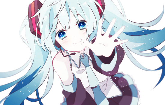 Miku Hatsune Png Transparent File (beige, gray, indigo, lavender, black)