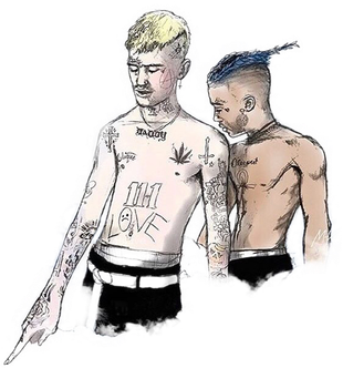 Lil Peep Png Clipart (black, beige)