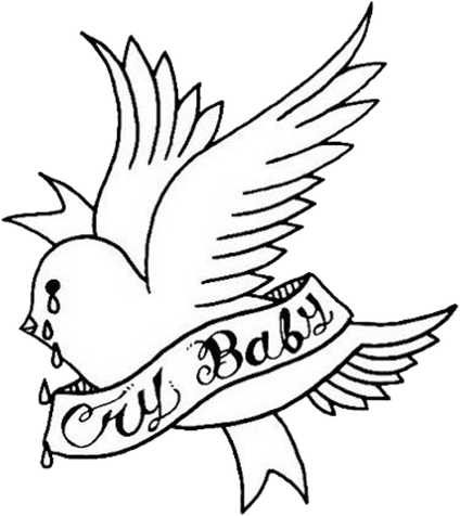 Lil Peep Tattoos Png Image (white, black)