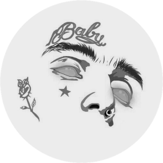 Lil Peep Tattoos Png Pic (lavender, black)