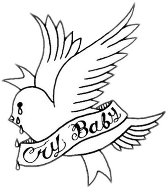 Lil Peep Tattoos Png Transparent (white, gray, lavender, black)